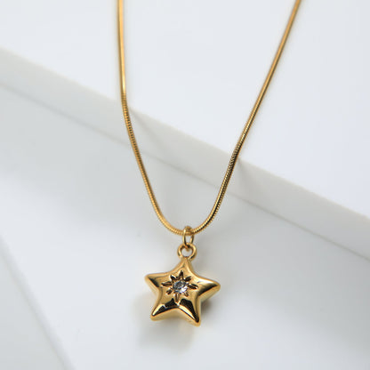 Collar Corto Nut Dorado Humana