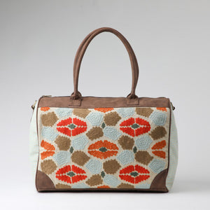 Bolso Hippie Café y Celeste Humana