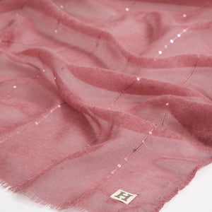 Pañuelo Liso Ivo Lentejuelas Burdeo Humana