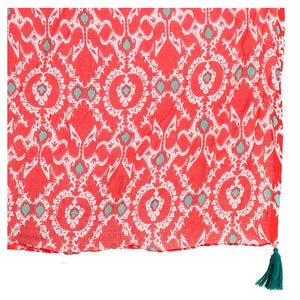 Pañuelo Estampado Boho Rojo Humana