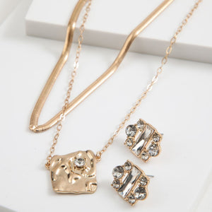 Set Collar y Aros Dani Dorado Tatienne