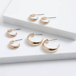Set Aros Sandrine Dorados i-D