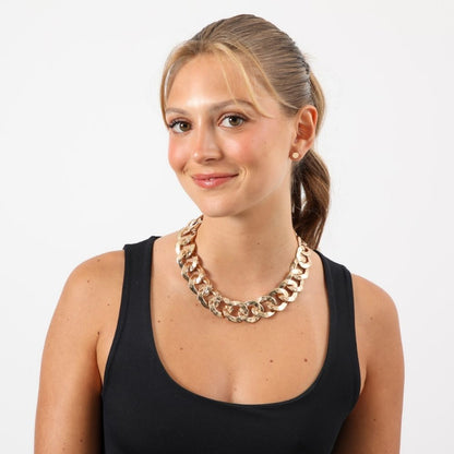 Collar Corto Dorado Boho Humana
