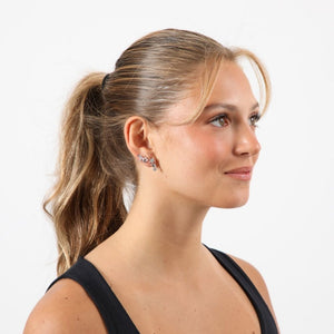 Aros Set Mykonos Plateado Humana