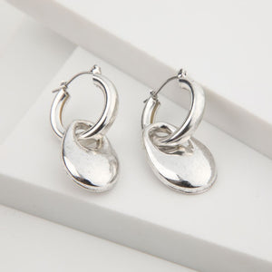 Aros Argolla Melt Plateado Humana