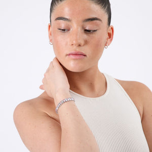 Pulsera Nati Plateado ID