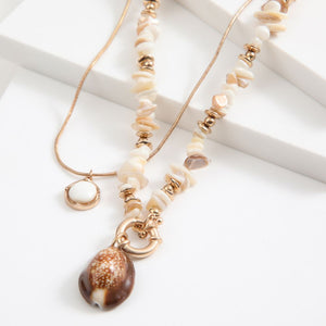 Collar corto Shells Dorado Humana