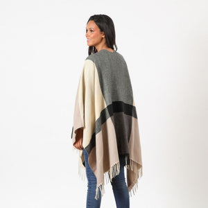 Poncho  Adriana Beige Humana