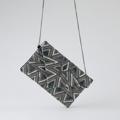 Clutch Queen Plateado Humana