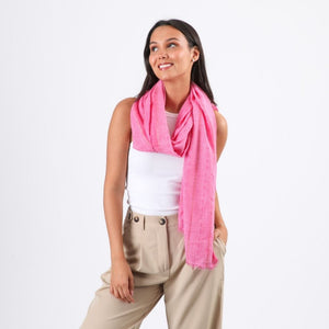 Pañuelo Liso Kata Lineas Fucsia Tatienne