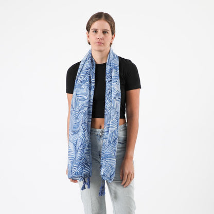 Pañuelo Estampado Candelaria Azul Tatienne