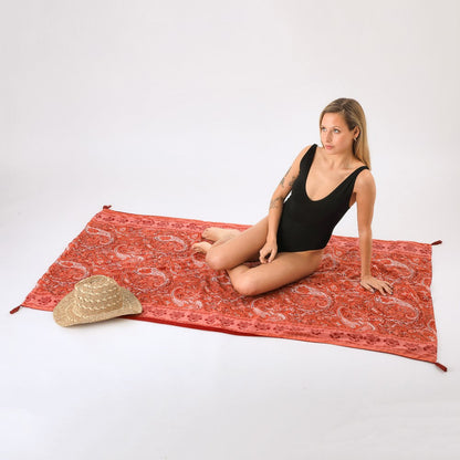 Toalla Reversible Conigli Terracota Tatienne