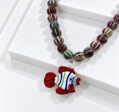 Collar Ceramica Multicolor Koiya Humana