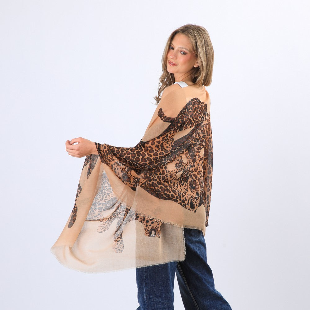 Pañuelo Estampado Roubaix Beige I-D
