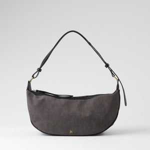 Cartera Hombro Brida Canvas Gris Humana