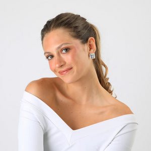 Aros Clip Luna Plateado Humana