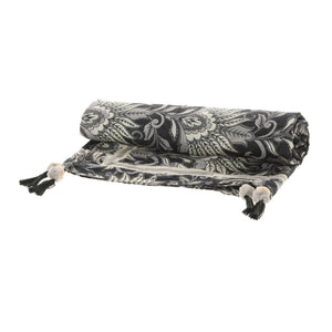 Pareo Floral Negro Tatienne