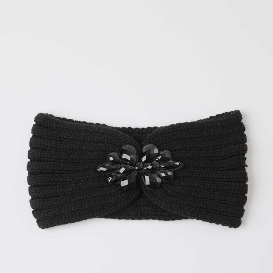 Cintillo Piedras Negro Tatienne
