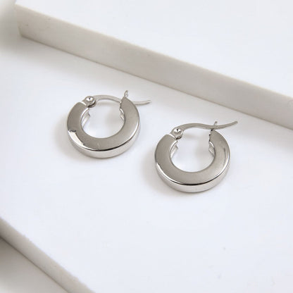 Aros Argollas Brad Plateado Humana