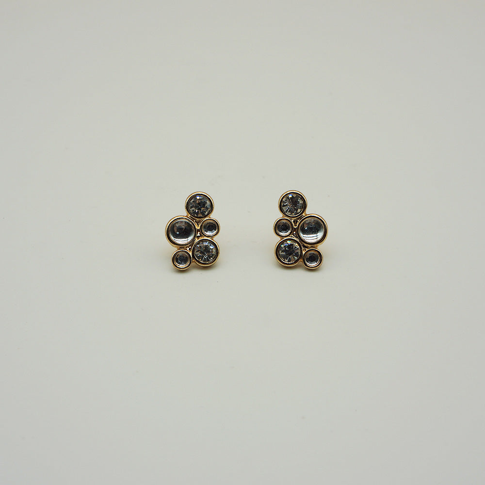 Aros Pegado Bubbles Dorado Tatienne