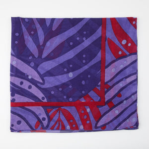 Pareo Estampado Hojas Glicina Morado Id