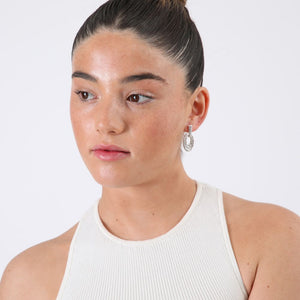 Aros Sarai Plateado ID