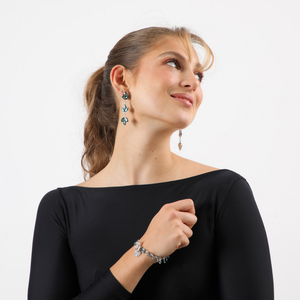 Aros Largo Niri Plateado Humana