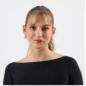 Aros Argolla Nitas Dorado Humana