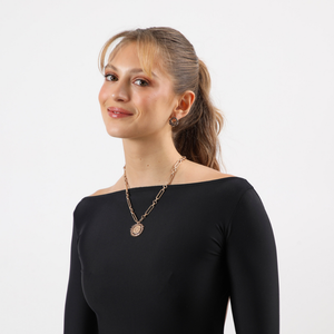 Aros Pegado Mily Dorado Humana