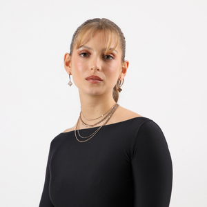 Aros Mediano Kika Dorado Humana