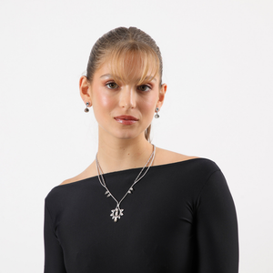 Aros Mediano Mita Plateado Humana