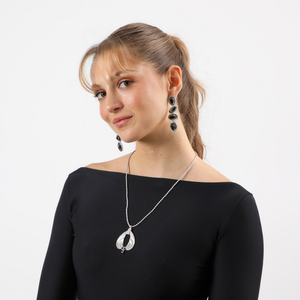 Aros Largo Belis Plateado Humana