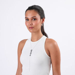 Aros Argolla Moon Plateado Humana