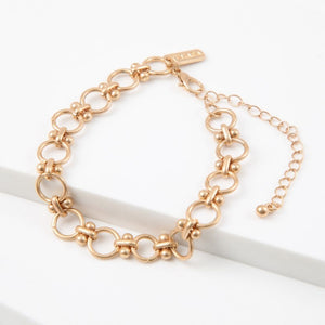 Pulsera Blanda Ada Dorado Humana
