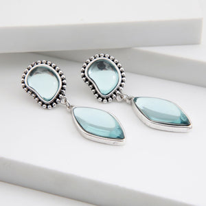 Aros Mediano Water Plateado Humana