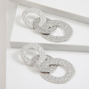 Aros Largo Infinite Plateado Humana