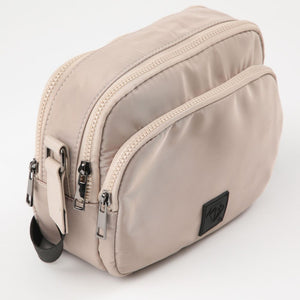 Cartera Bandolera Gijon Nylon beige ID