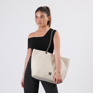 Cartera Tote Catia Beige Humana