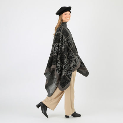 Poncho Yves Black Tatienne