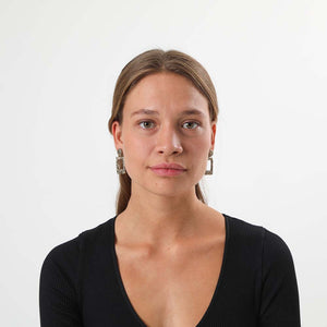 Aros Mediano Santorini Dorado Humana