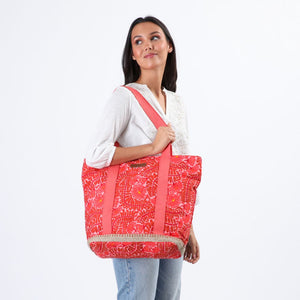 Cartera Hombro Canvas Tenerife Rosado Tatienne