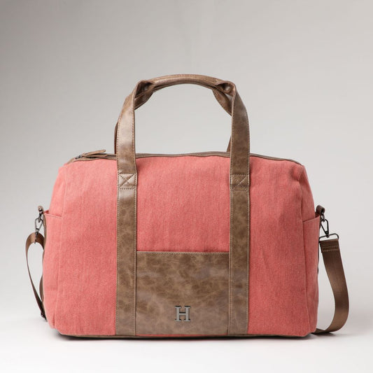 Bolso Hawai Rosado y Beige