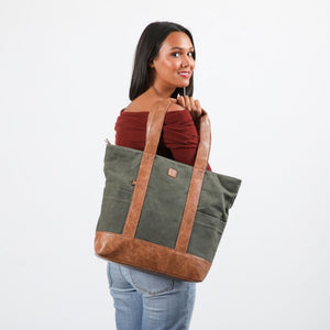 Cartera Hombro Alisa Verde Humana