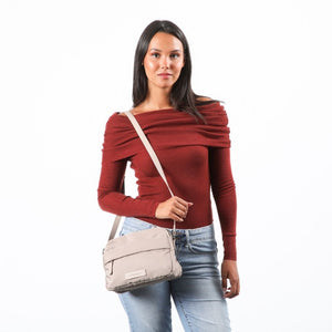 Cartera Cruzada Camila Beige Humana