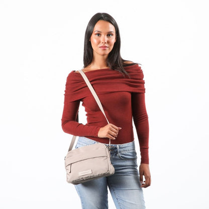 Cartera Cruzada Camila Beige Humana