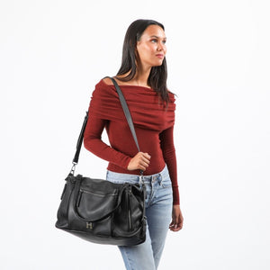 Cartera Hombro Vittoria Cierre Dorado Humana