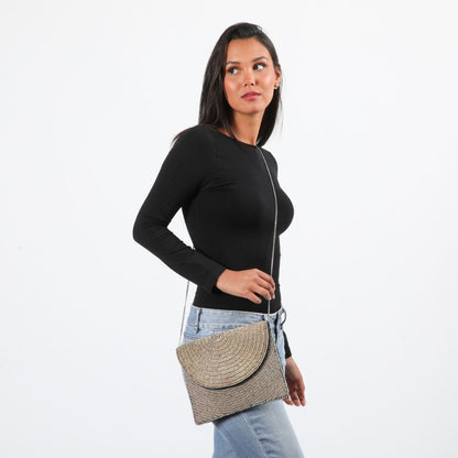 Cartera Clutch Coco Dorado Humana
