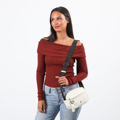 Cartera Cruzada Brenda Blanco Humana