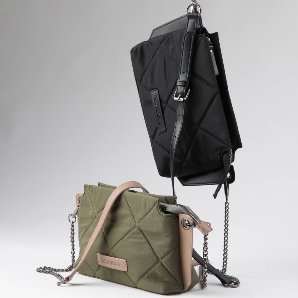 Cartera Bandolera Coco Negro Humana