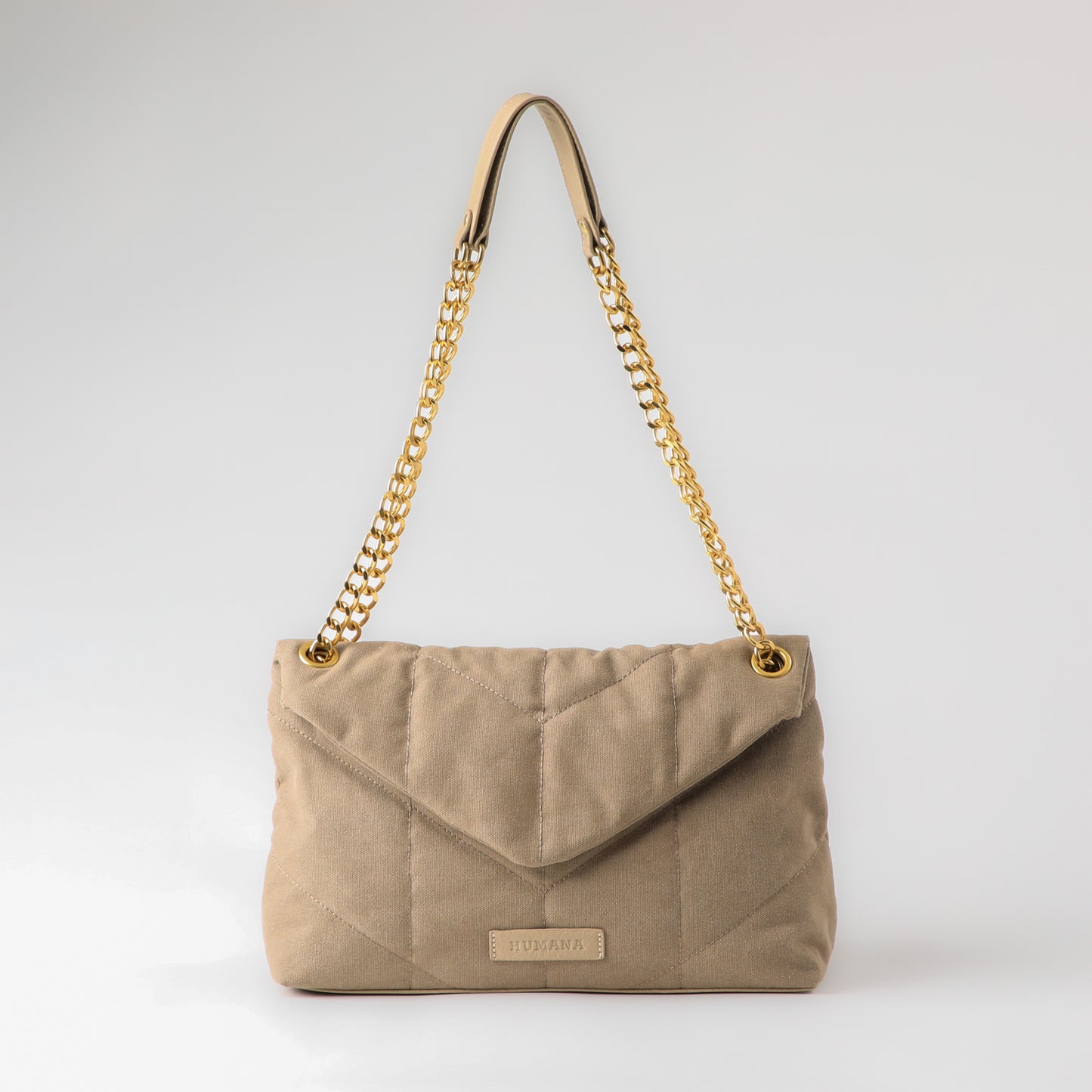 Cartera de Hombro Vitta Canva beige Humana